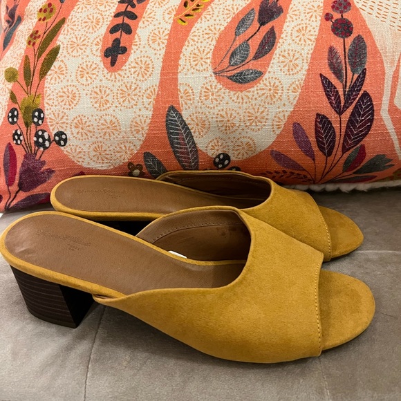 Universal Thread Shoes - Universal Thread mustard yellow mules. Worn one time.